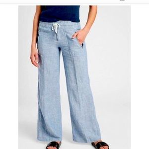Athleta Cabo Linen Wide-legged pants!